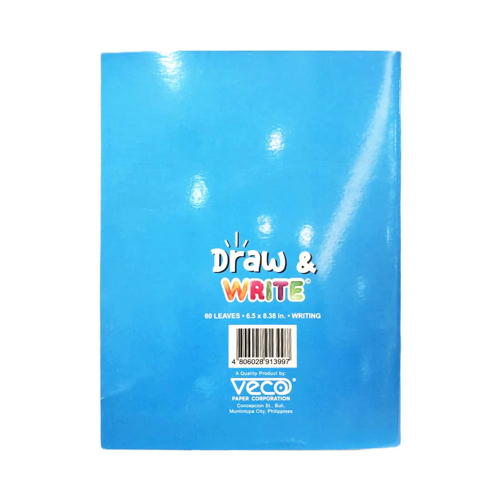 Veco Draw and Write Notebook 80 Leaves 6.5in x 8.38in - Image 6