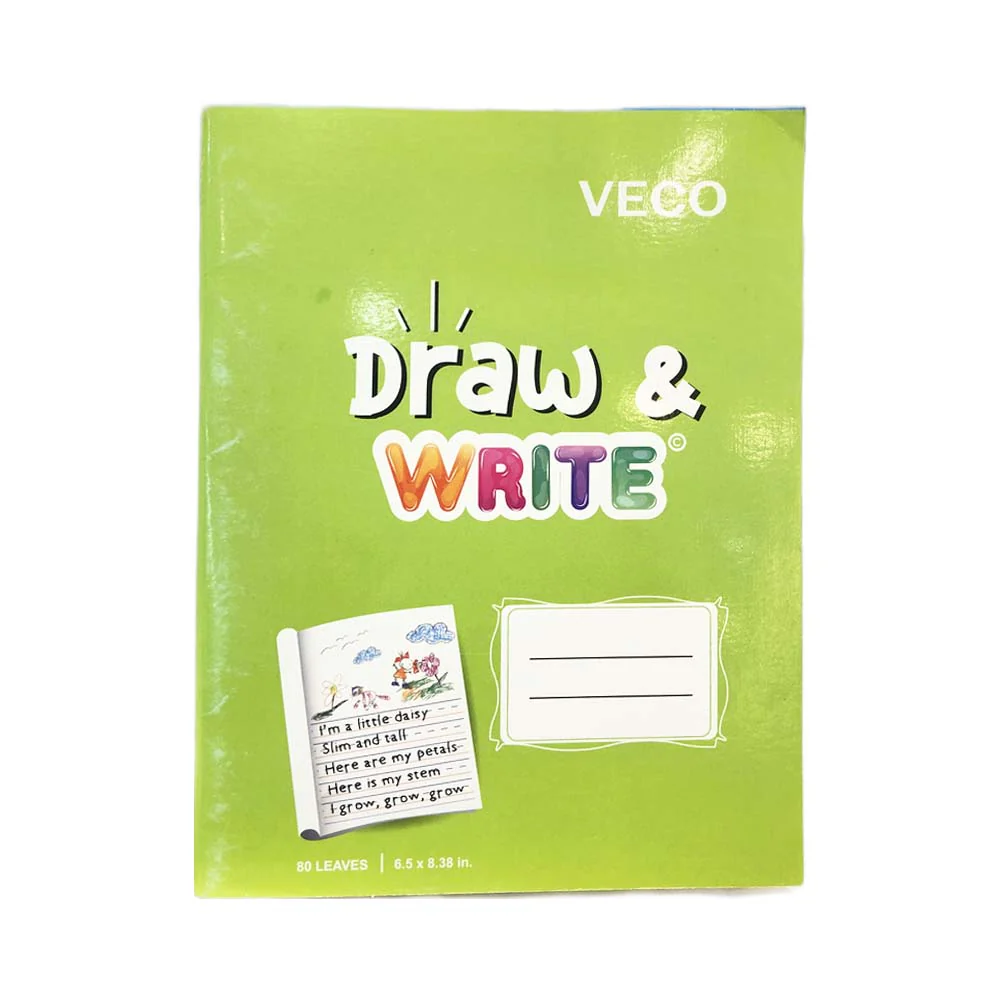 Veco Draw and Write Notebook 80 Leaves 6.5in x 8.38in - Image 7