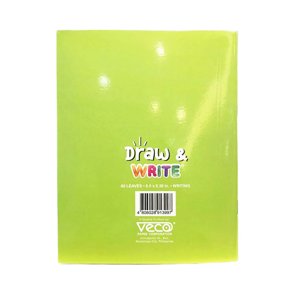 Veco Draw and Write Notebook 80 Leaves 6.5in x 8.38in - Image 8