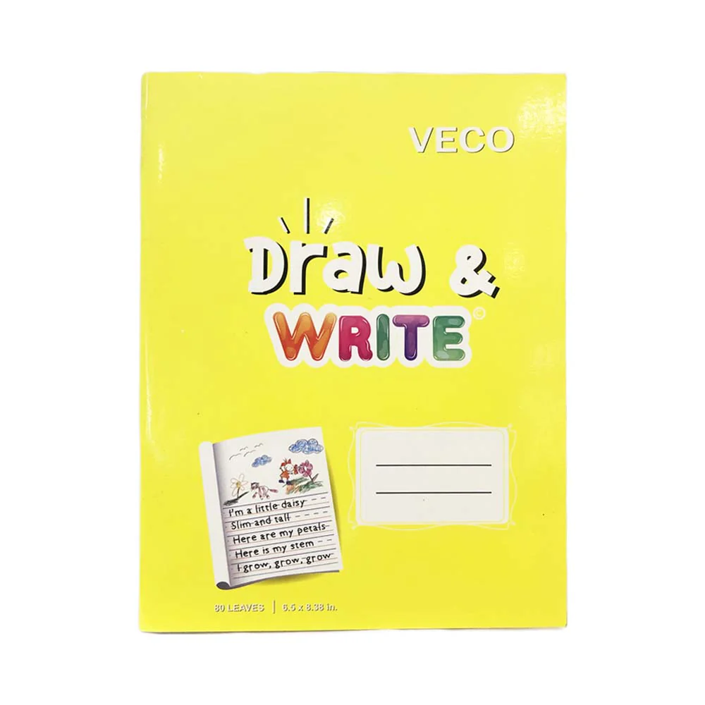 Veco Draw and Write Notebook 80 Leaves 6.5in x 8.38in - Image 9