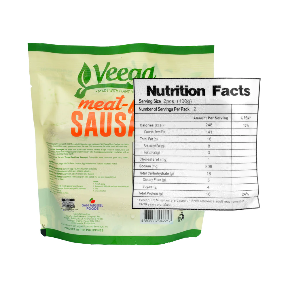 Veega Meat-Free Sausage 200g - Image 2