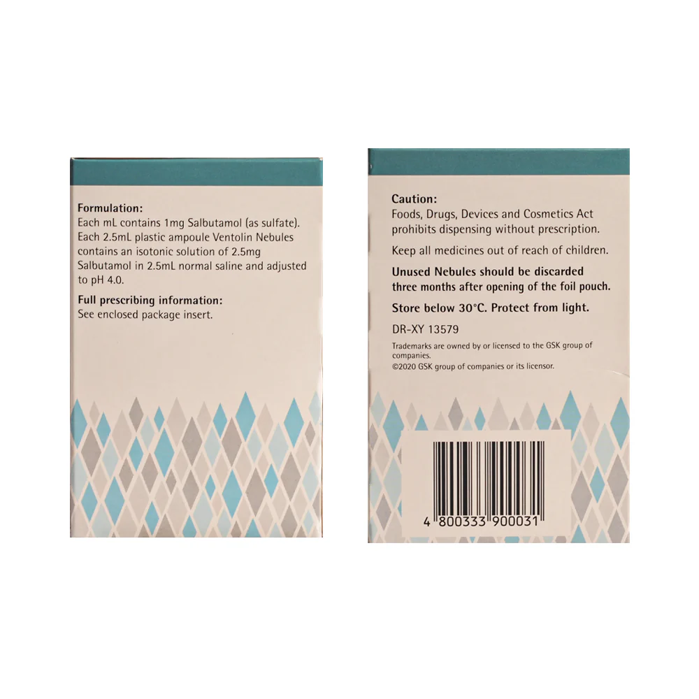 Ventolin 2.5mg/ml Nebule 2.5ml - Image 3