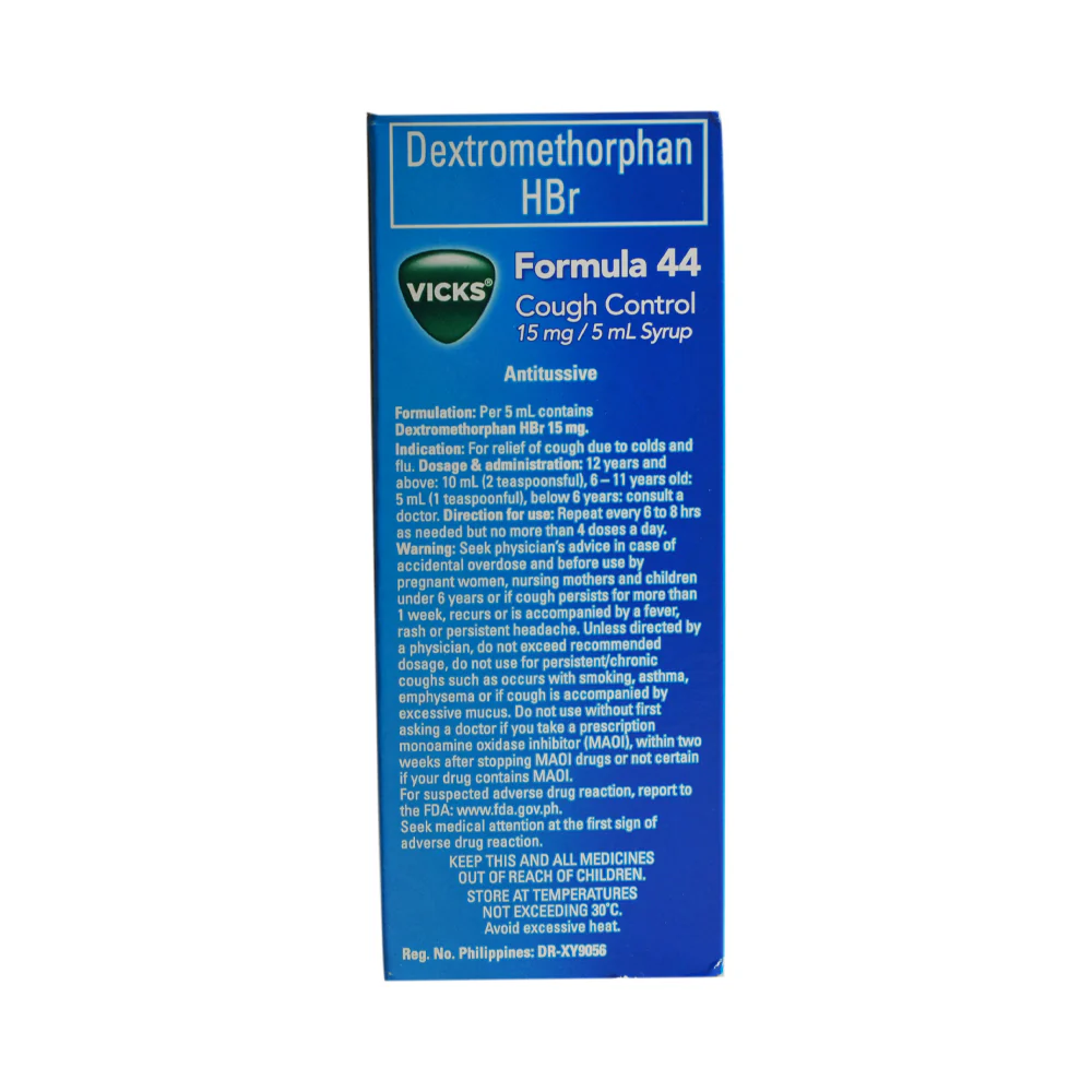 Vicks Formula 44 Dextromethorphan HBr 100ml - Image 2