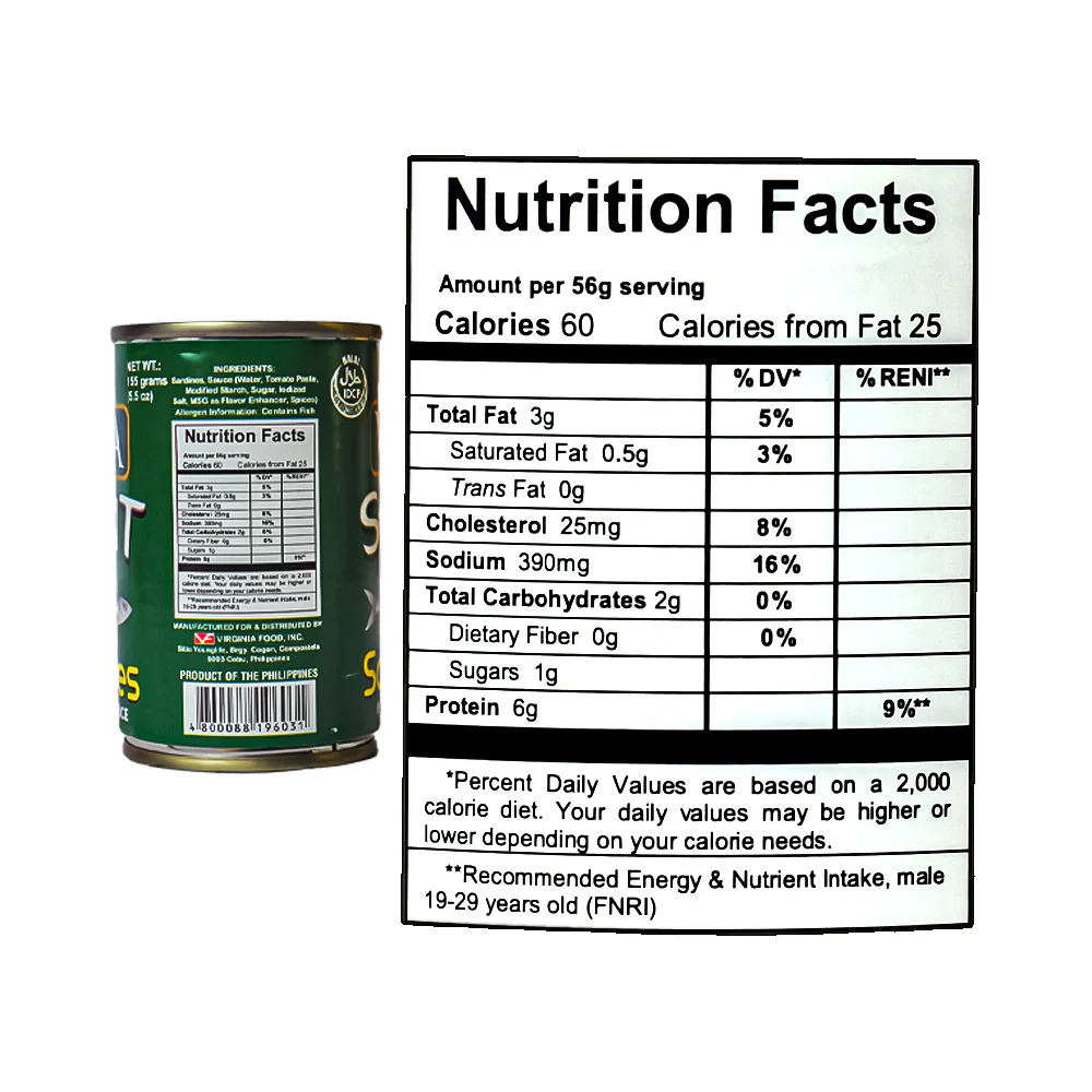 Vinta Sulit Sardines In Tomato Sauce Regular 155g - Image 3