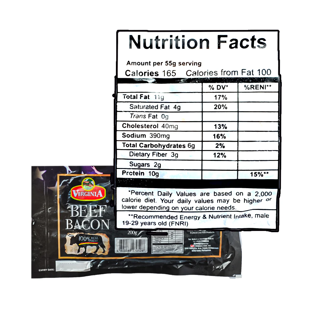 Virginia Beef Bacon 200g - Image 3
