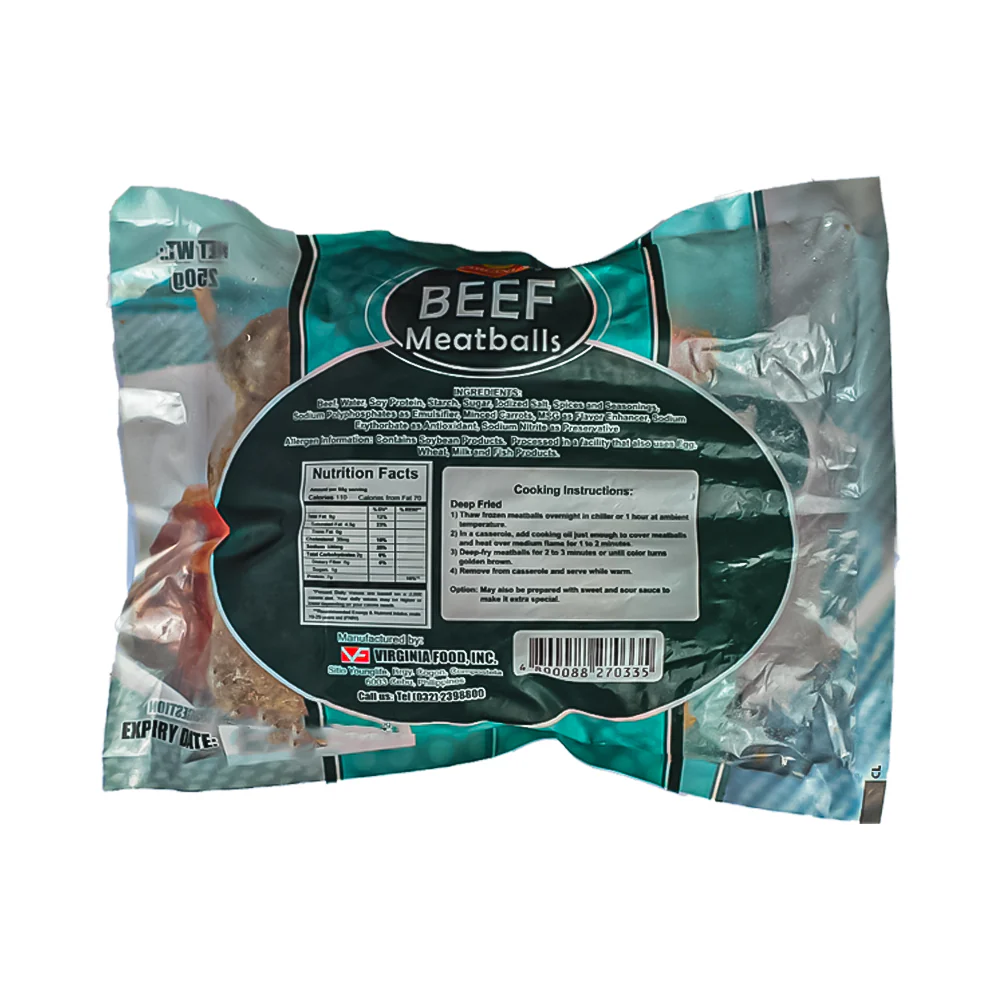 Virginia Beef Meatballs 250g - Image 2