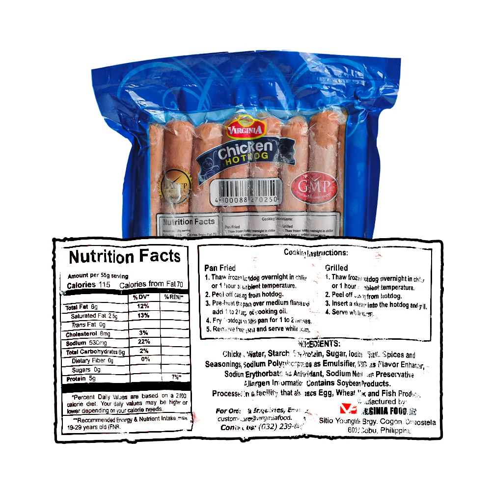 Virginia Chicken Hotdog Regular 250g - Image 3