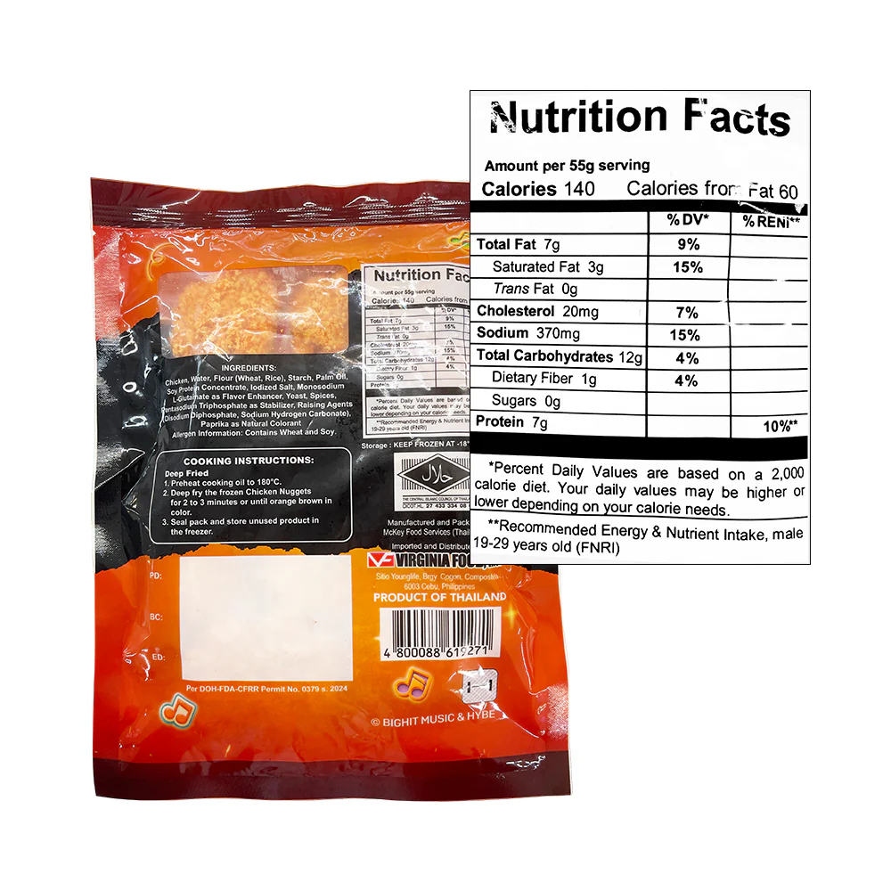 Virginia Krunchy Chicken Nuggets Spicy 180g - Image 2