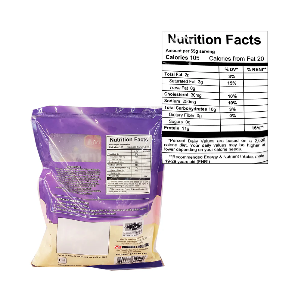 Virginia Krunchy Chicken Poppers 450g - Image 2