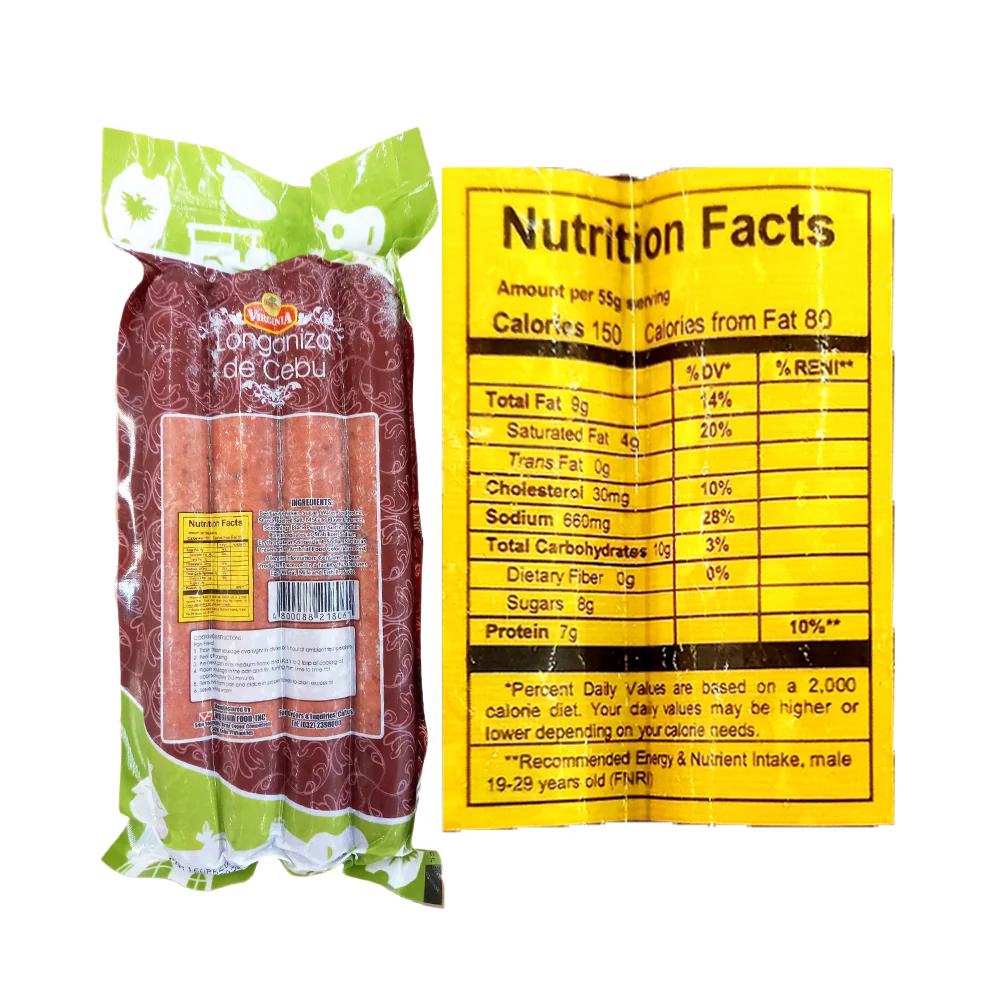 Virginia Longaniza De Cebu 400g - Image 2