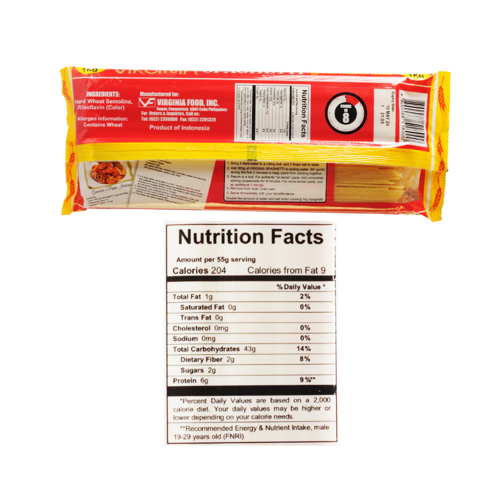 Virginia Spaghetti Gourmet 1kg - Image 2