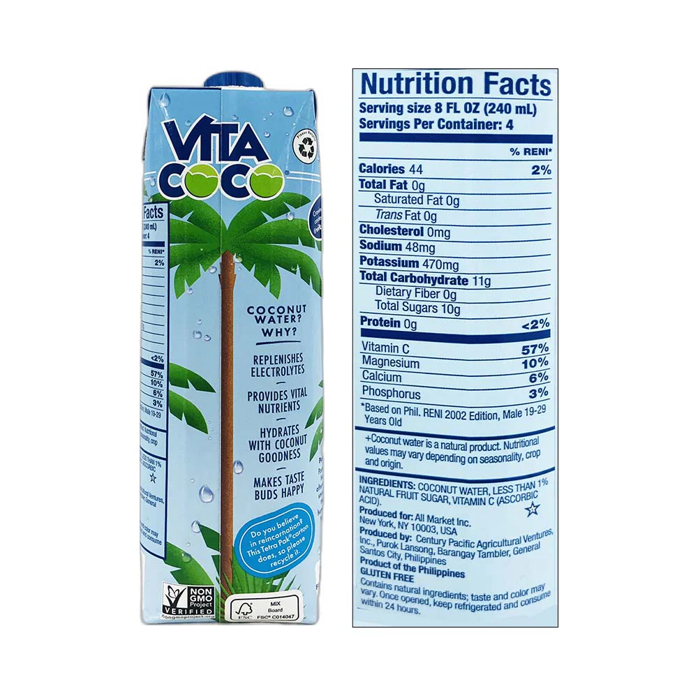Vita Coco Coconut Water 1L - Image 2