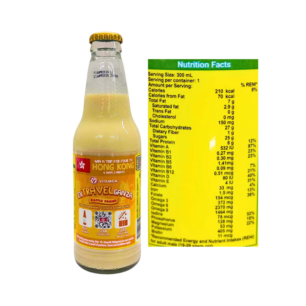 Vitamilk Soya Milk Banana 300ml - Image 2