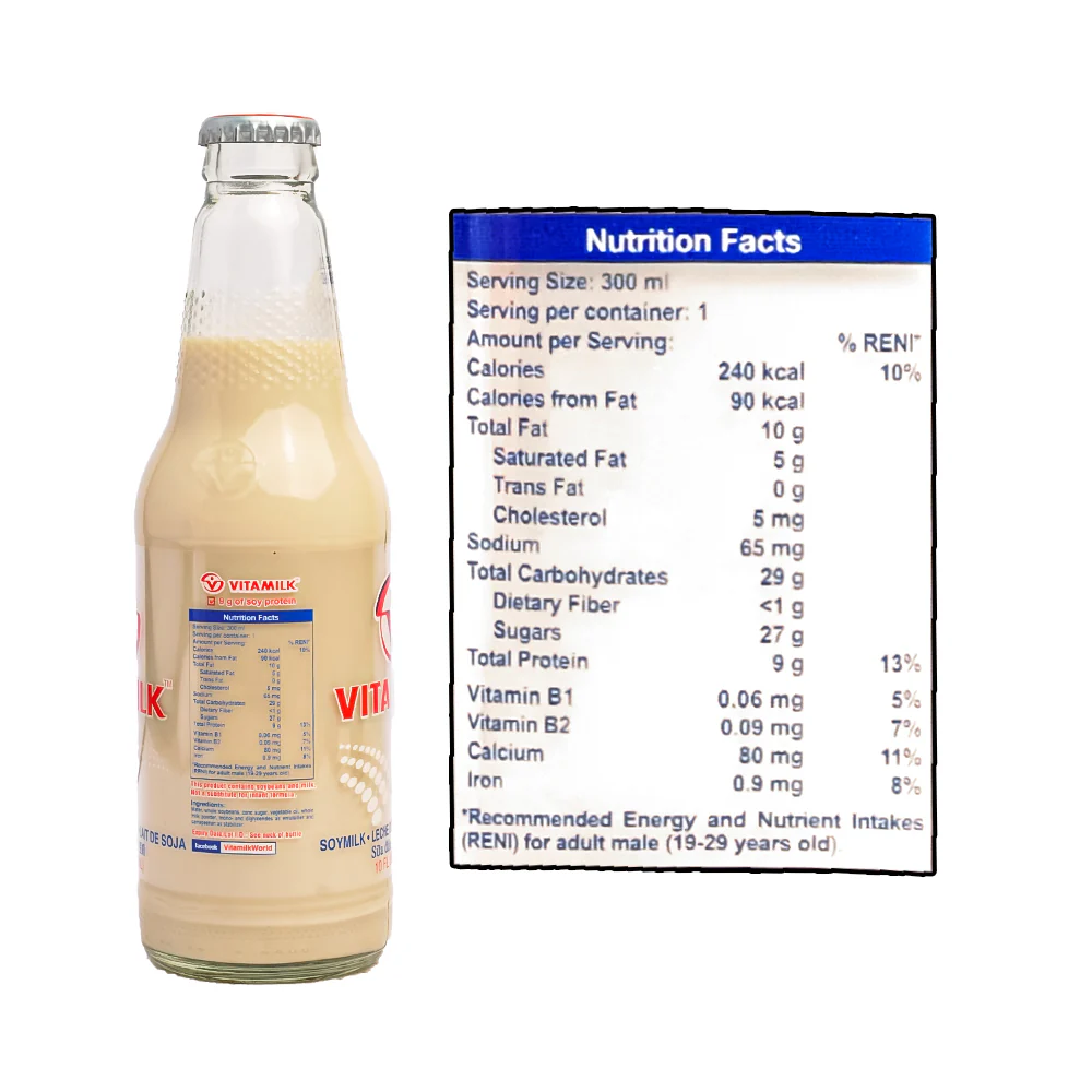 Vitamilk Soya Milk Original 300ml - Image 3