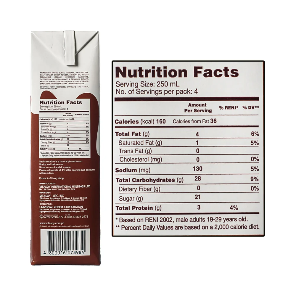 Vitasoy Chocolate 1L - Image 2