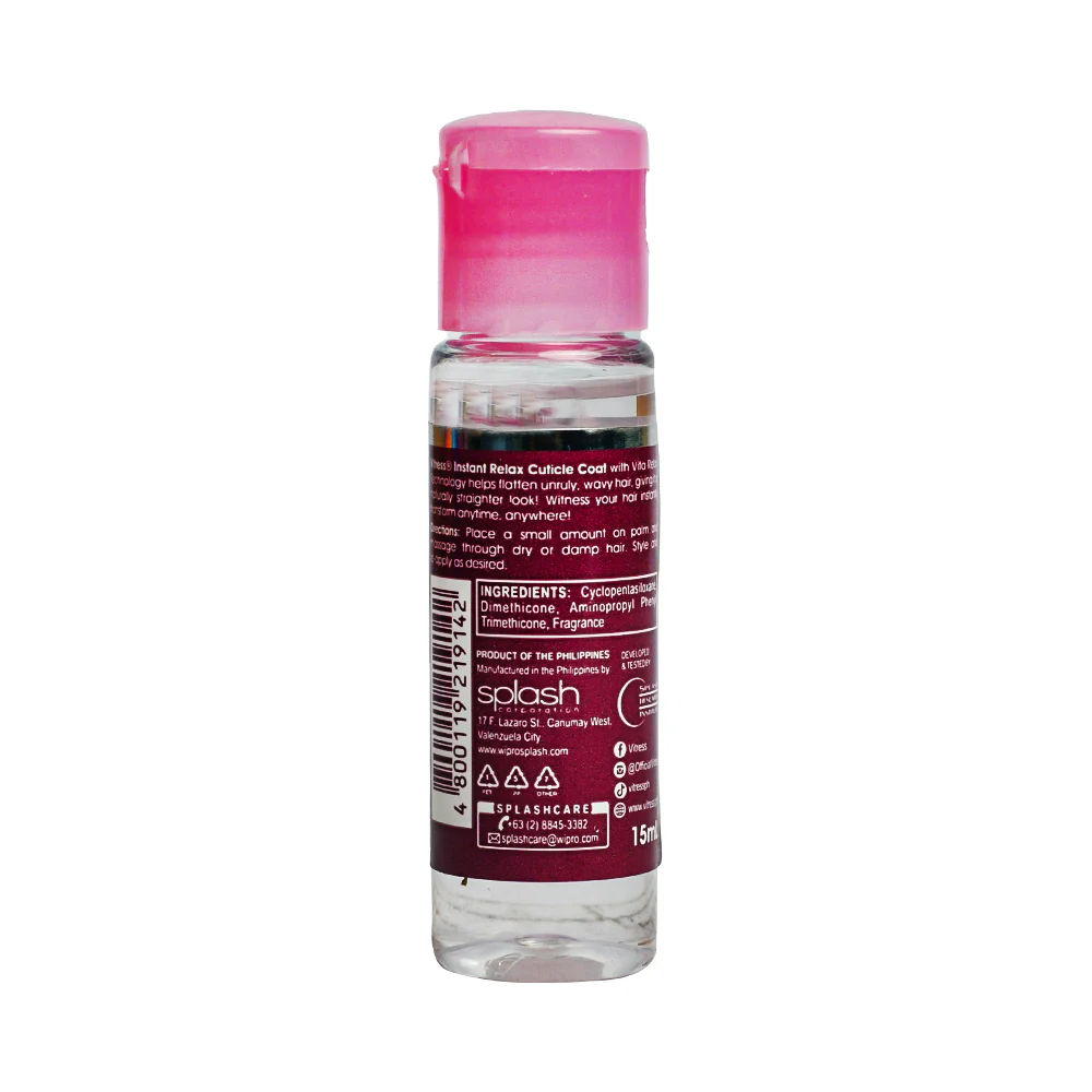 Vitress Hair Cuticle Coat Instant Relax 15ml - Image 2