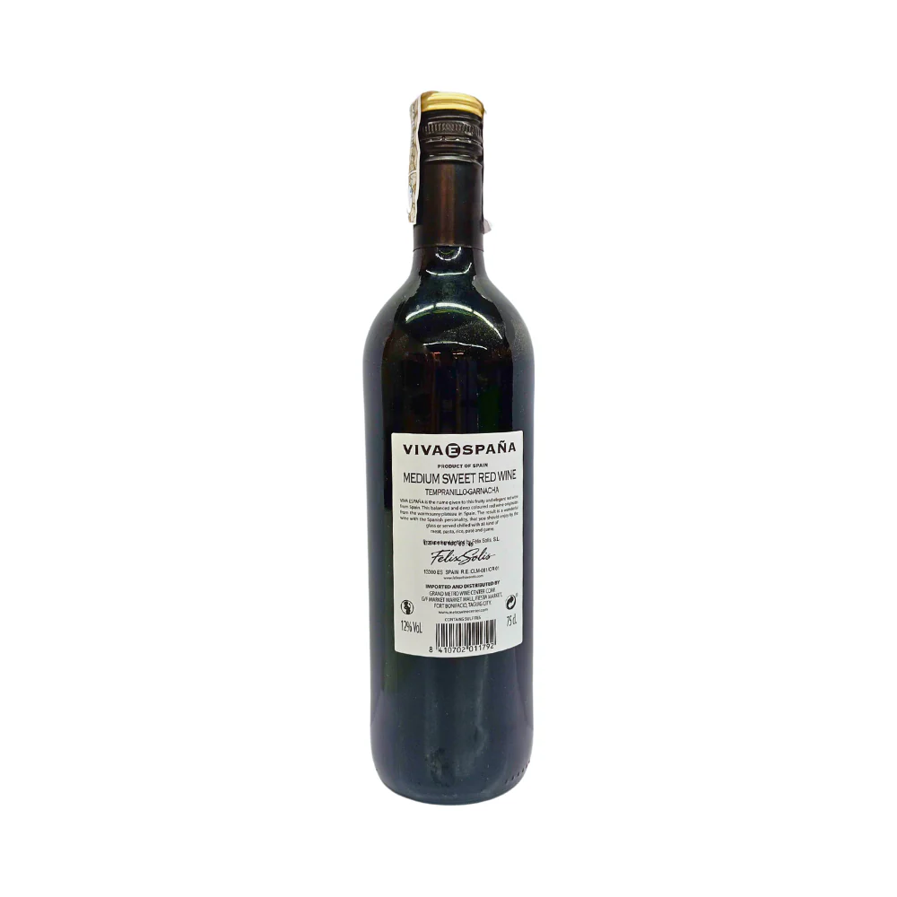 Viva Espana Medium Sweet Red Wine 750ml - Image 3