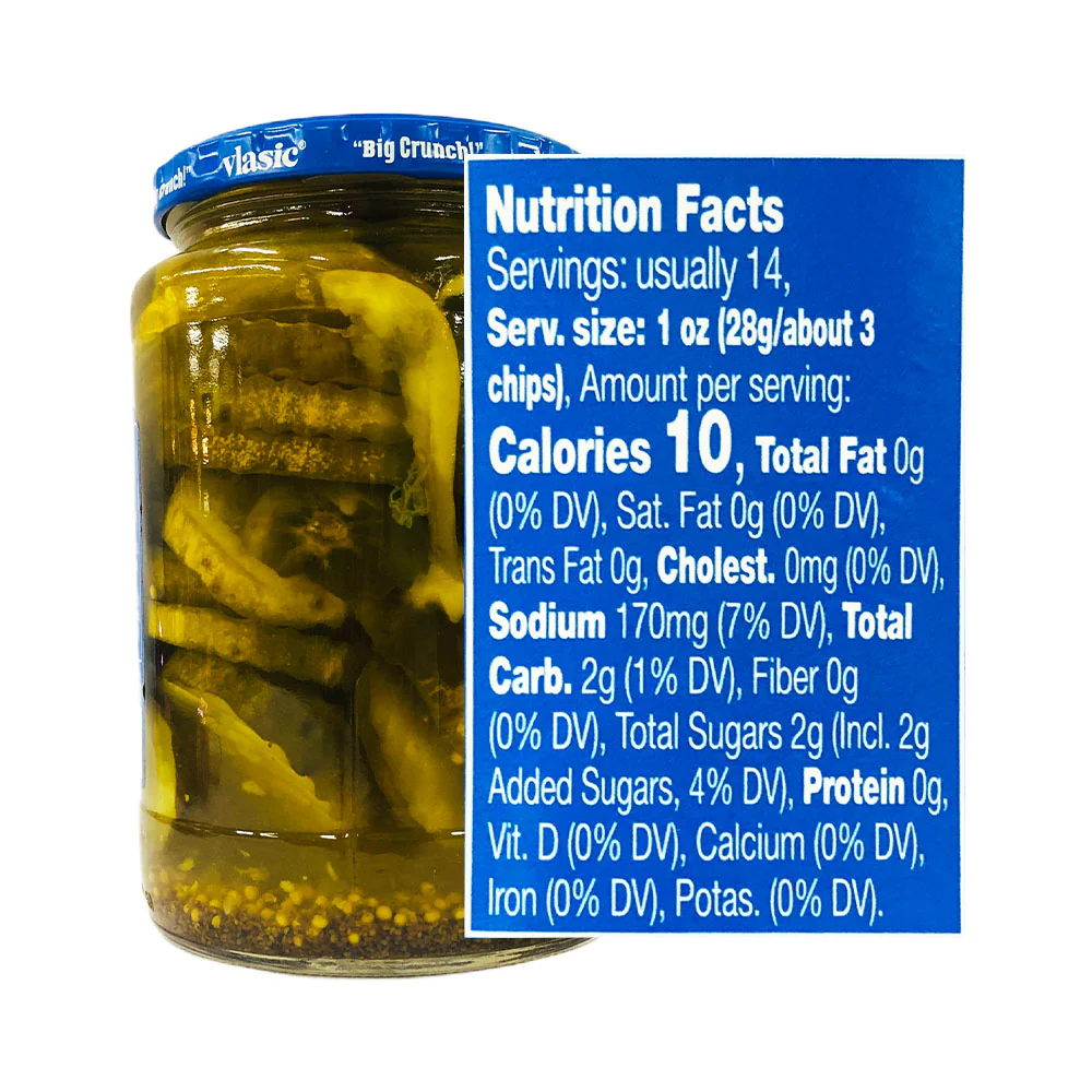 Vlasic Bread And Butter Chips 710ml - Image 2