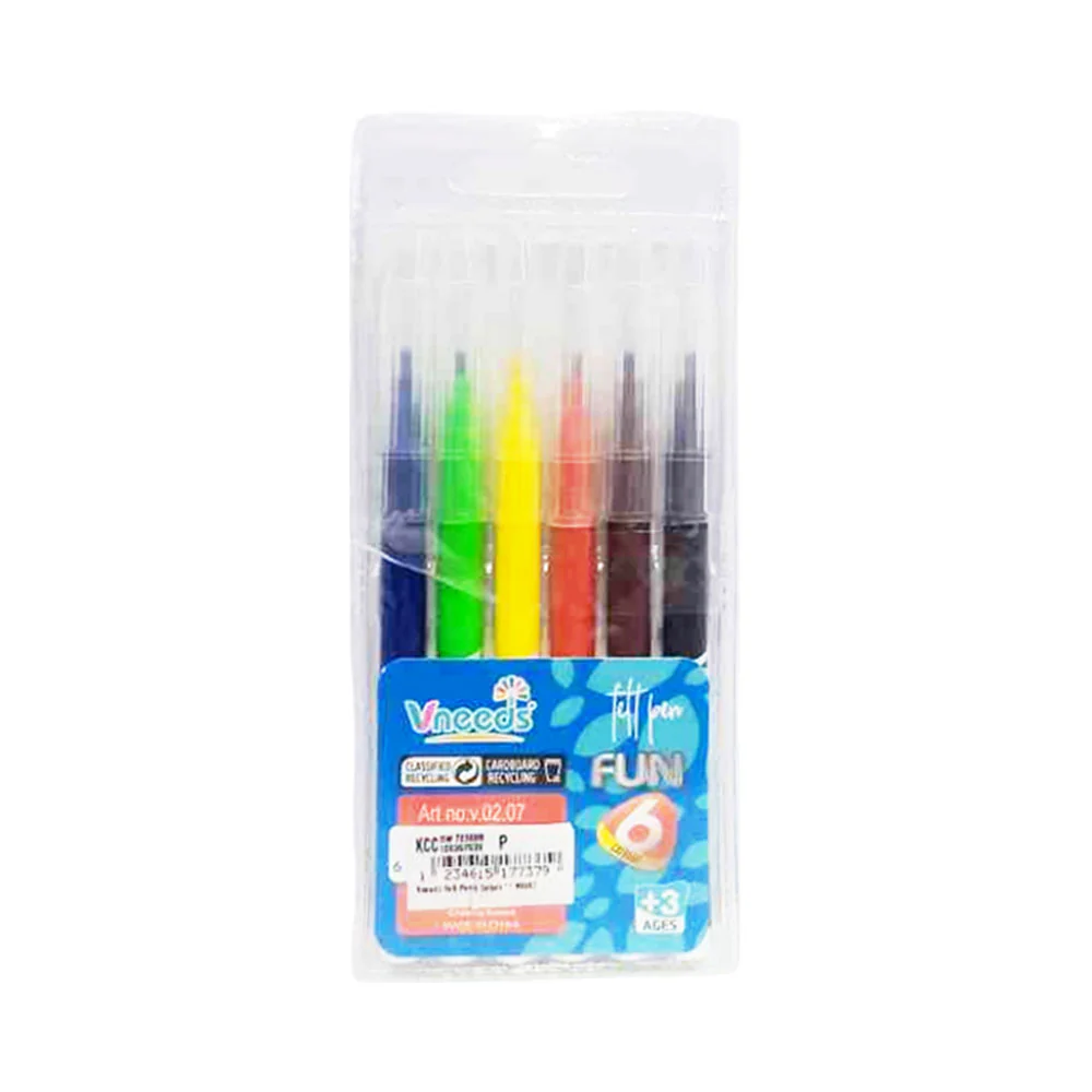 Vneeds Felt Pen 6 Colors - Image 2