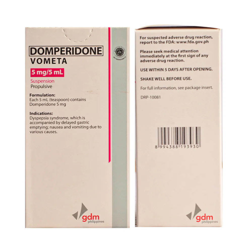 Vometa Domperidone 5mg/5ml Suspension 60ml - Image 3