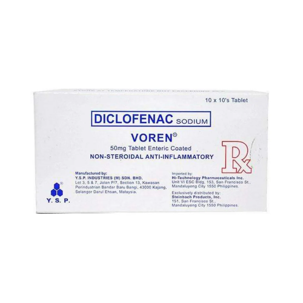 Voren Diclofenac Sodium 50mg Tablet By 10's - Image 2