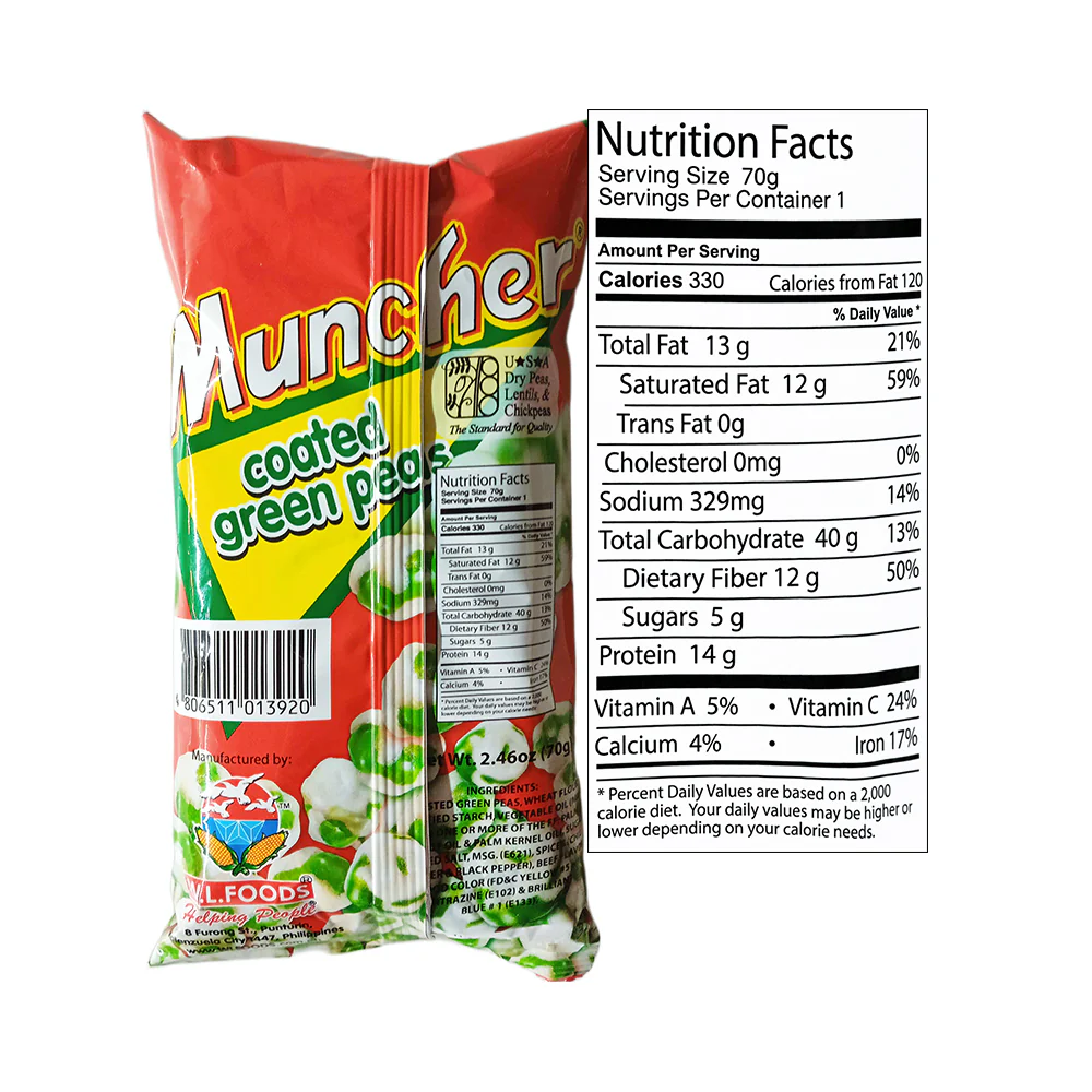 W.L. Muncher Green Peas Coated - Image 2