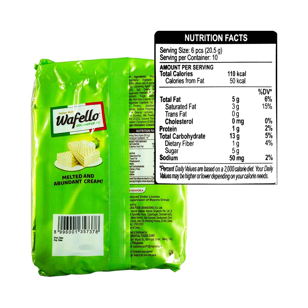Wafello Italian Wafer Coconut Creme 205g - Image 2
