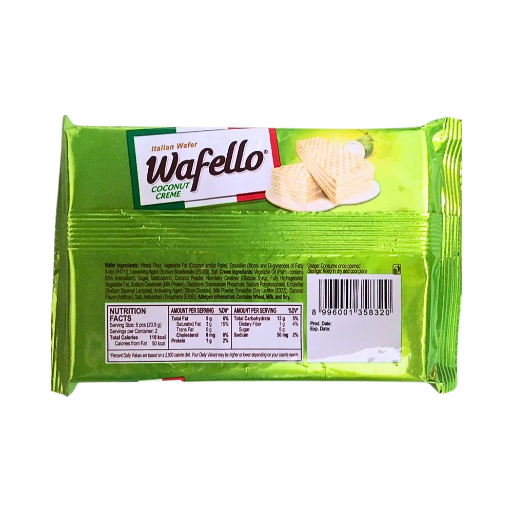 Wafello Italian Wafer Coconut Creme 48g - Image 2