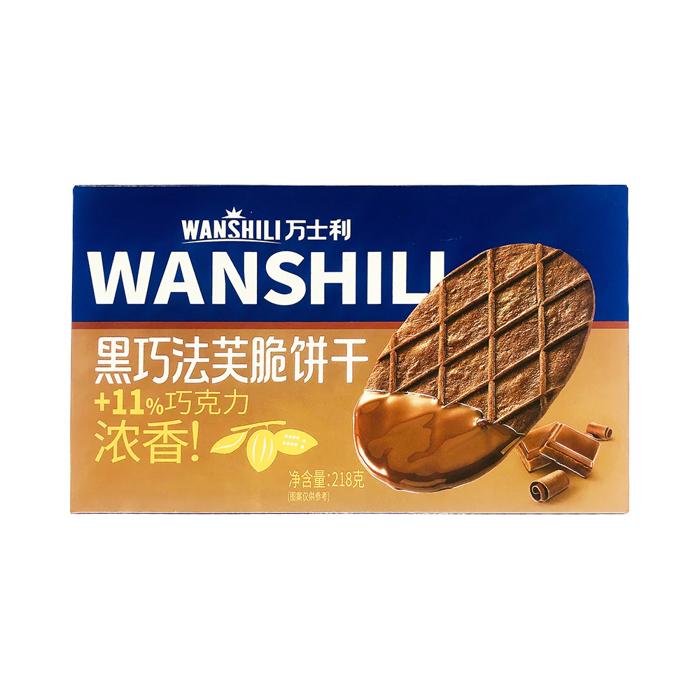 Wanshili Waffle Crispy Biscuits Box 218g - Image 3