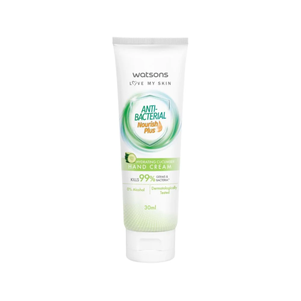 Watsons Antibacterial Hydrating Cucumber Hand Cream 30ml - Image 2