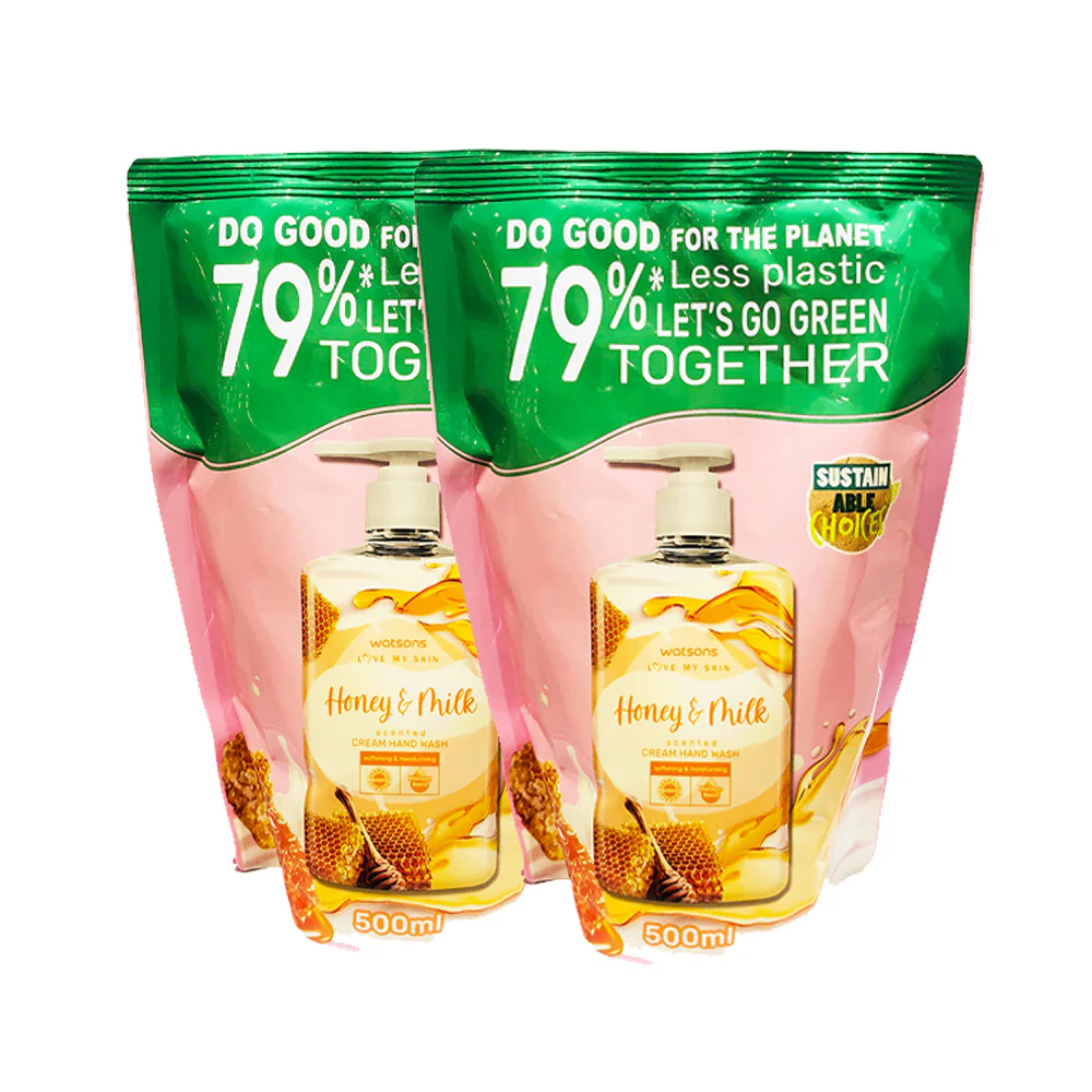 Watsons Cream Hand Wash 500ml x 2's - Image 2