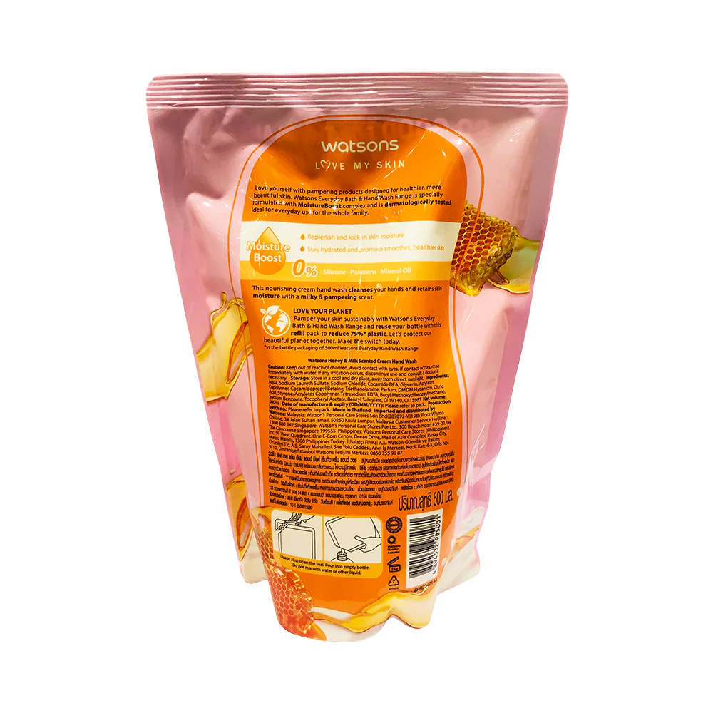 Watsons Cream Hand Wash 500ml x 2's - Image 4