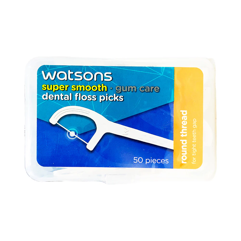 Watsons Gum Care Dental Floss Picks Super Smooth For Tight Teeth Gap 50's - Image 2
