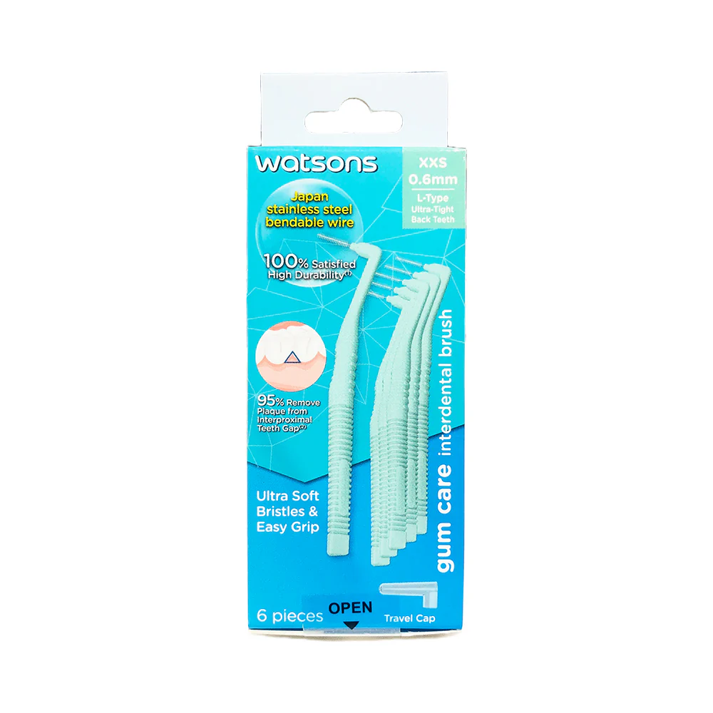 Watsons Gum Care Interdental Brush Ultra Soft Bristle & Easy Grip XXS 6's - Image 2