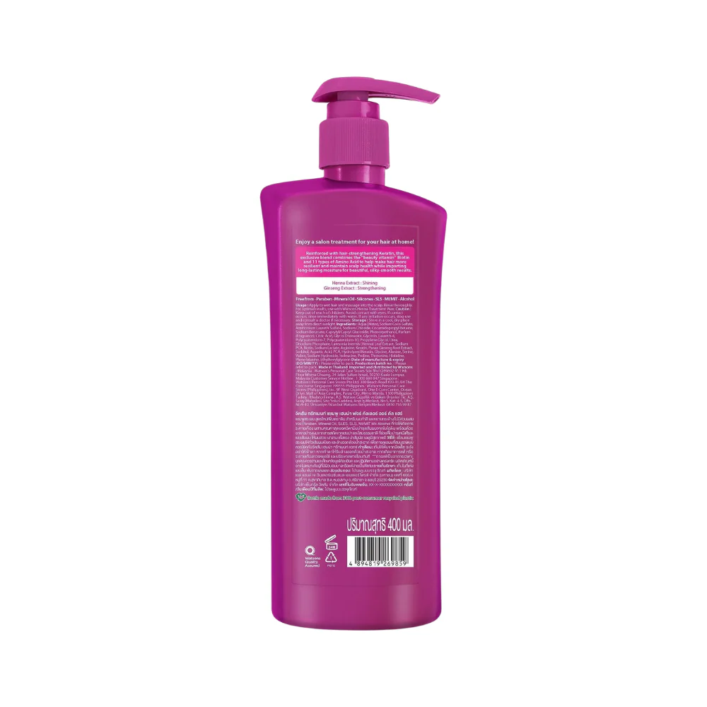 Watsons Henna Extract Treatment Shampoo 400ml - Image 3