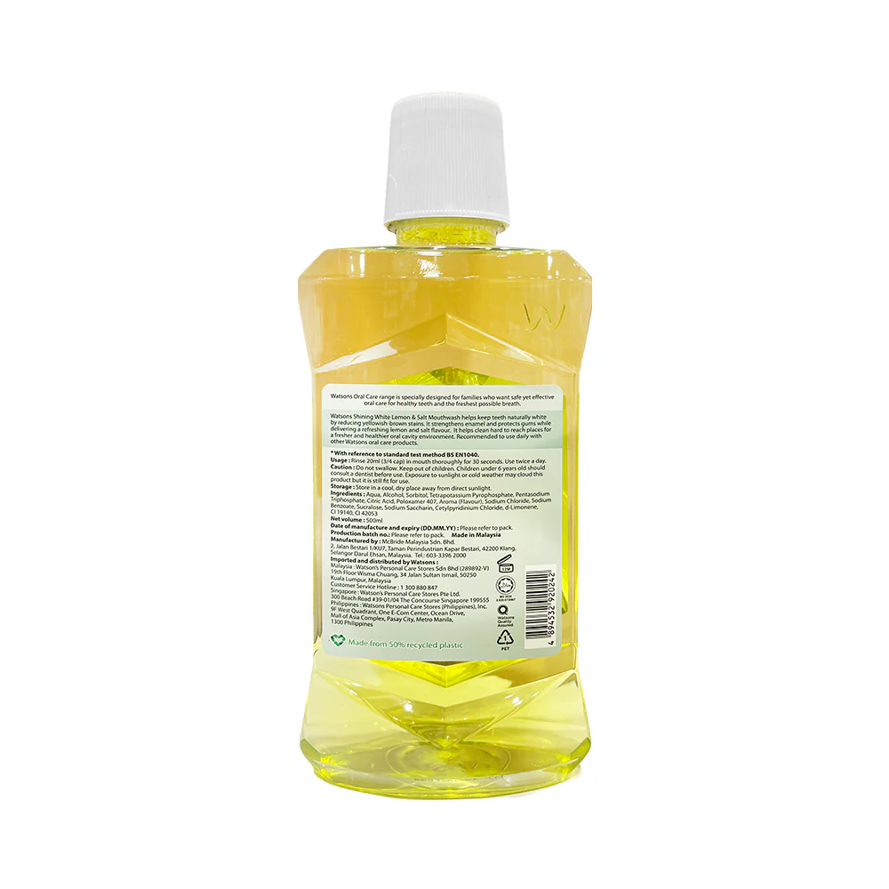 Watsons Lemon And Salt Mouthwash - Image 3