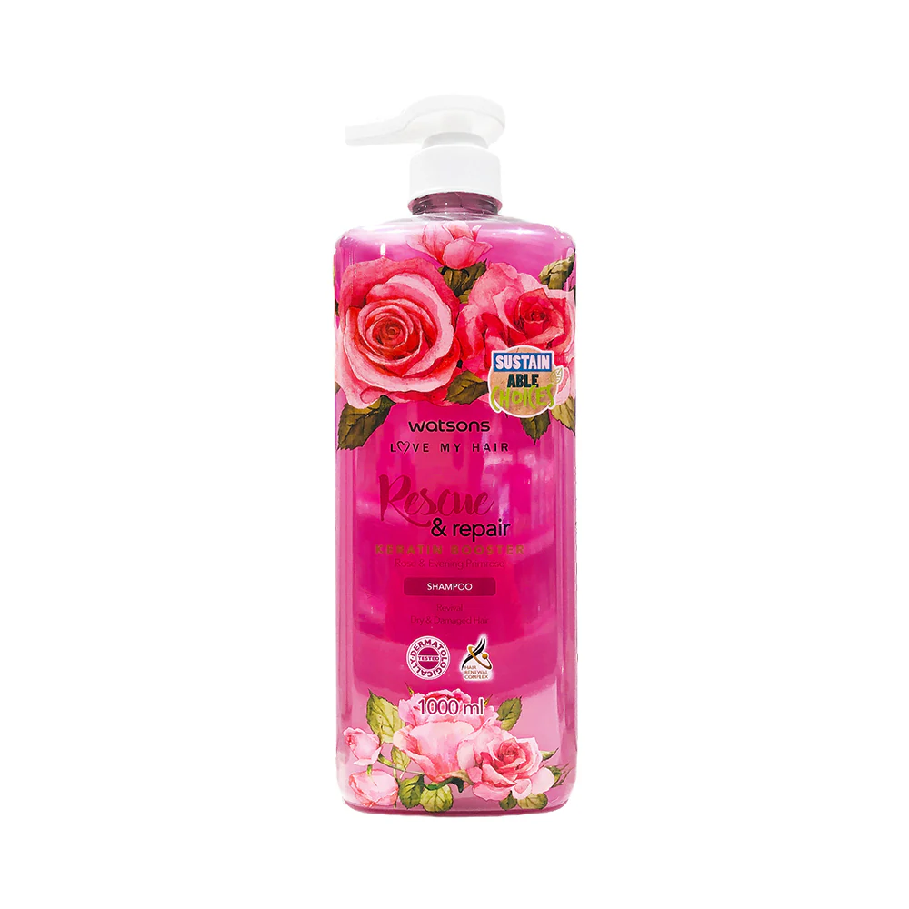 Watsons Love My Hair Keratin Booster Shampoo 1000ml - Image 2