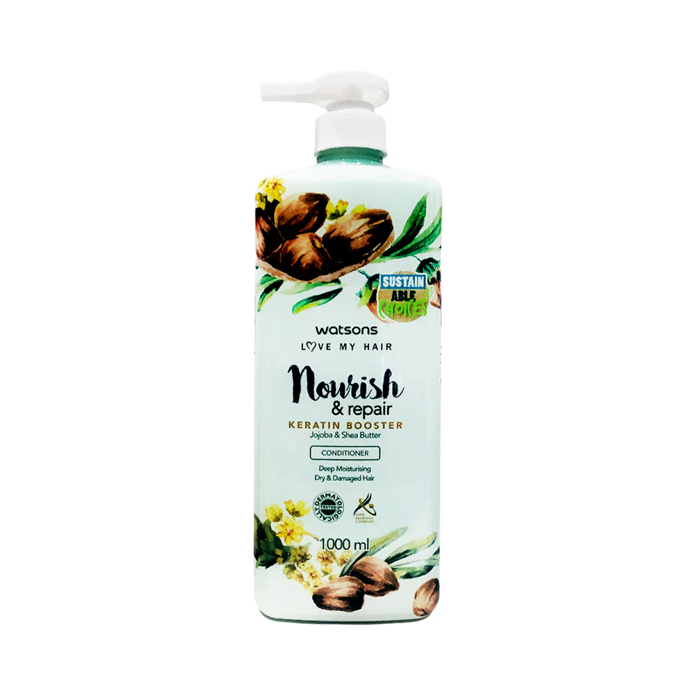 Watsons Love My Hair Nourish And Repair Keratin Booster Conditioner 1000ml - Image 5