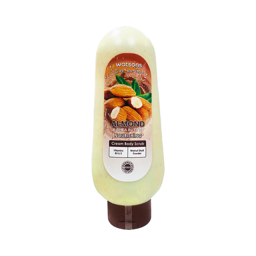 Watsons Love My Skin Almond And Shea Butter Nourishing Cream Body Scrub 535ml - Image 2
