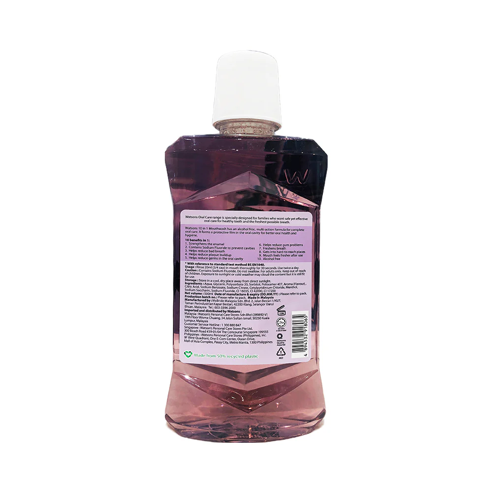 Watsons Love My Smile 10in1 Mouthwash 500ml - Image 3