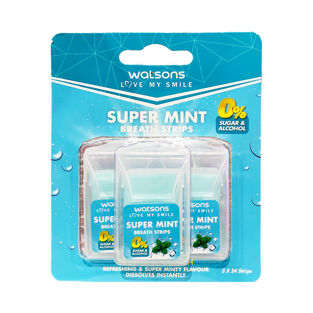 Watsons Love My Smile Breath Strips 3 x 24 Strips - Image 2