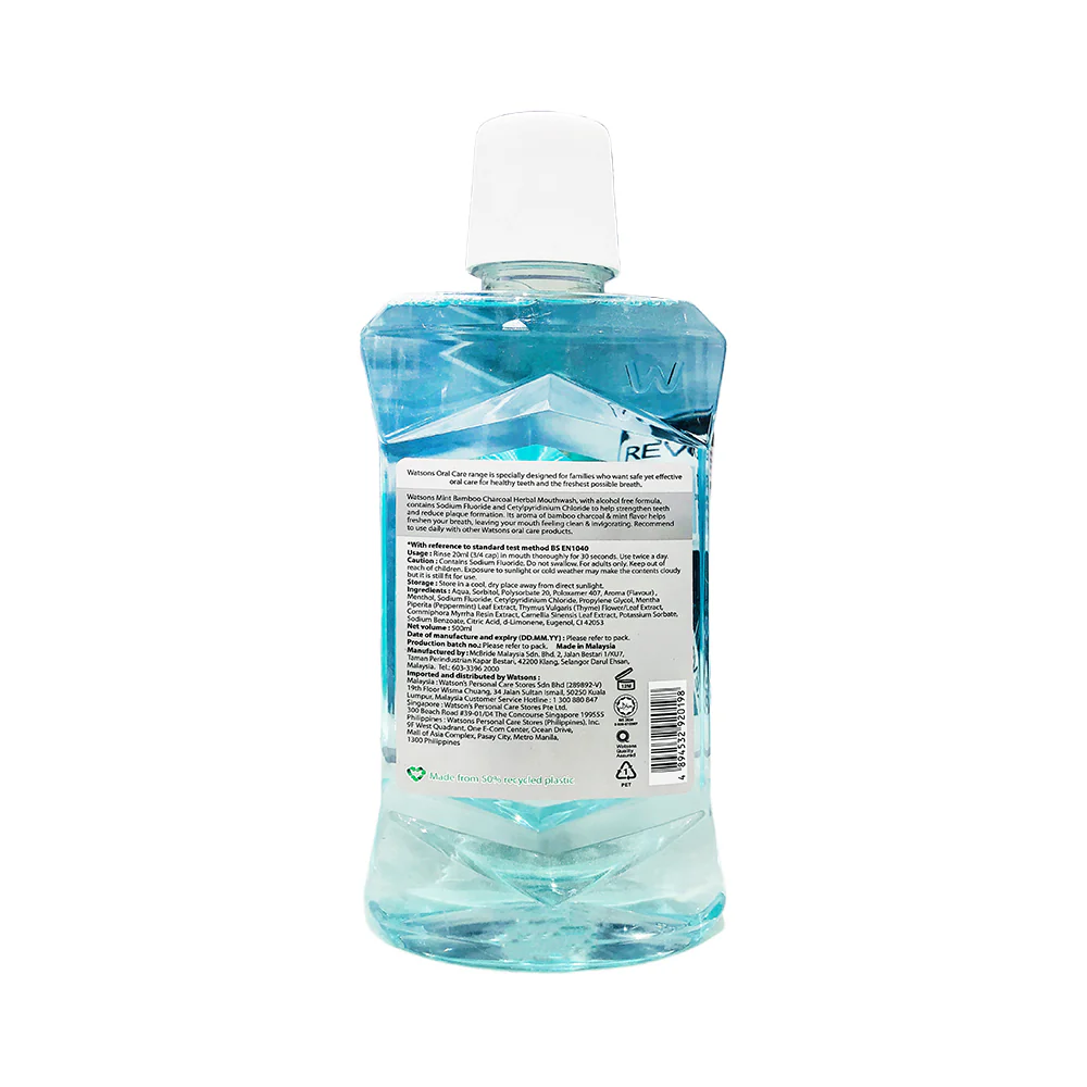 Watsons Love My Smile Herbal Mouthwash 500ml - Image 6
