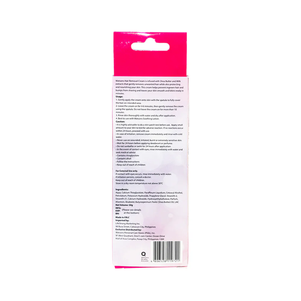 Watsons Nourishing Hair Removal Cream 50g - Image 3