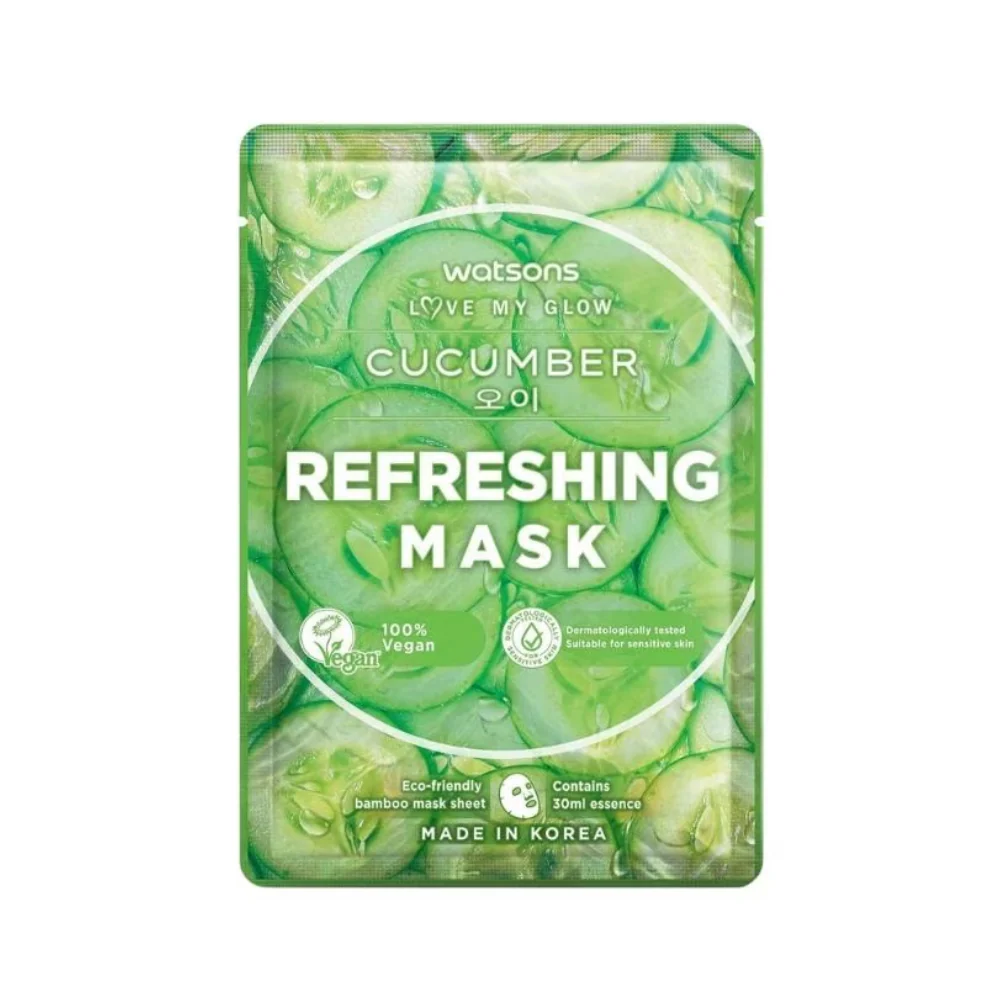 Watsons Refreshing And Moisturizing With Cucumber Extract Mask 1's - Image 2