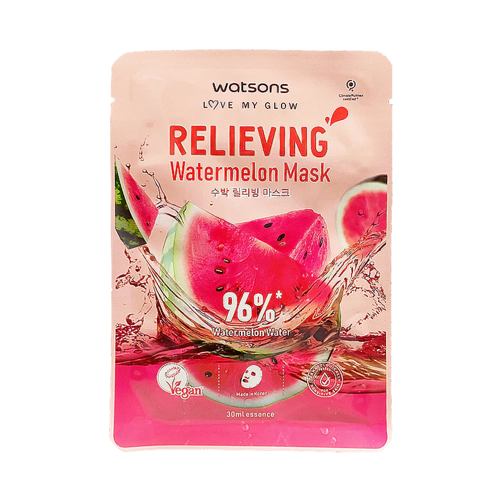 Watsons Relieving And Moisturising Watermelon Facial Mask 30ml - Image 2