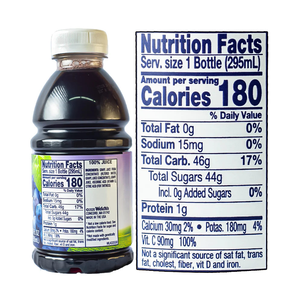 Welch's 100% Grape Juice Purple 295ml (10oz) - Image 3