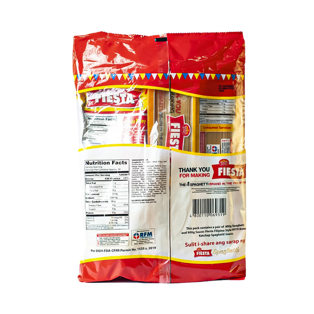 White King Fiesta Filipino Style Spaghettipid Party Size - Image 2