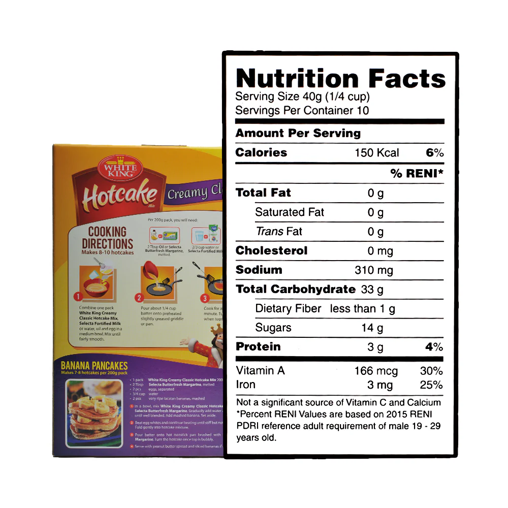 White King Hotcake And Waffle Mix Classic 400g - Image 2