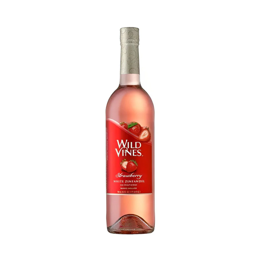 Wild Vines White Zinfandel Strawberry Fruit Wine 750ml - Image 2