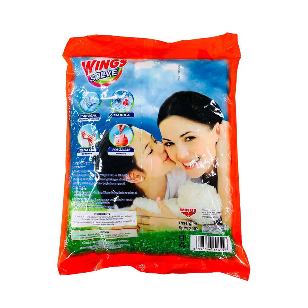 Wings Solve Detergent Powder Floral Fresh 2.25kg - Image 2